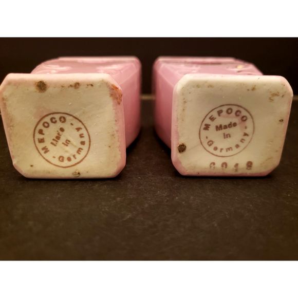Mepoco Spice Jar Containers Pink Lusterware Pepper Ginger Vintage Germany - Picture 8 of 15